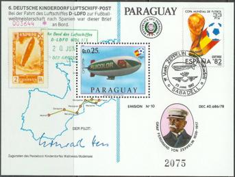 Paraguay 3597 Block 382