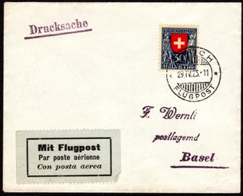 2. Flug Zürich-Basel 1925