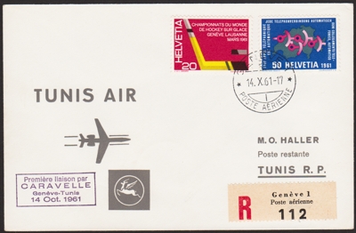 Erster Jetflug Genf - Tunis