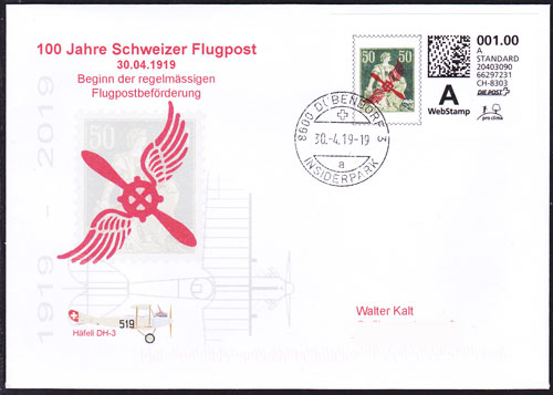 100 Jahre Schweizer Flugpost